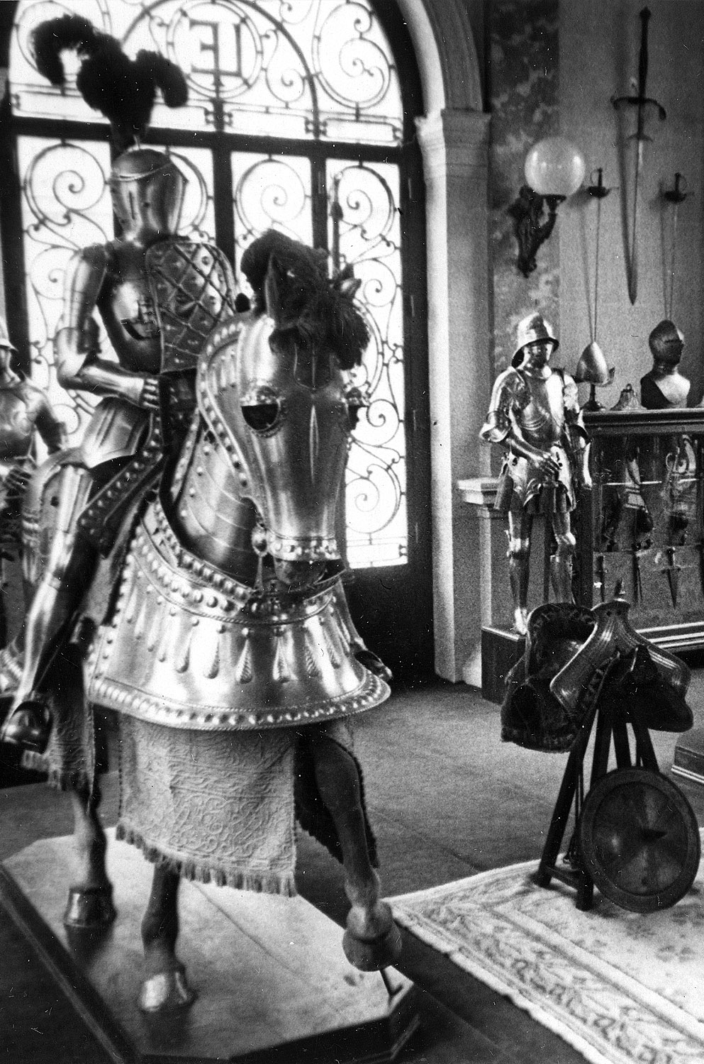 Armadura para caballos en 1951, en el Museo Lázaro Galdiano