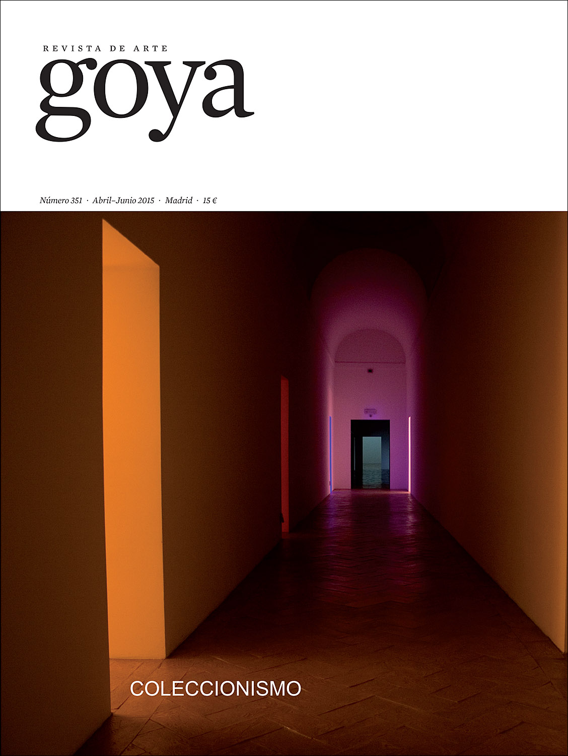 Portada de la revista GOYA 351