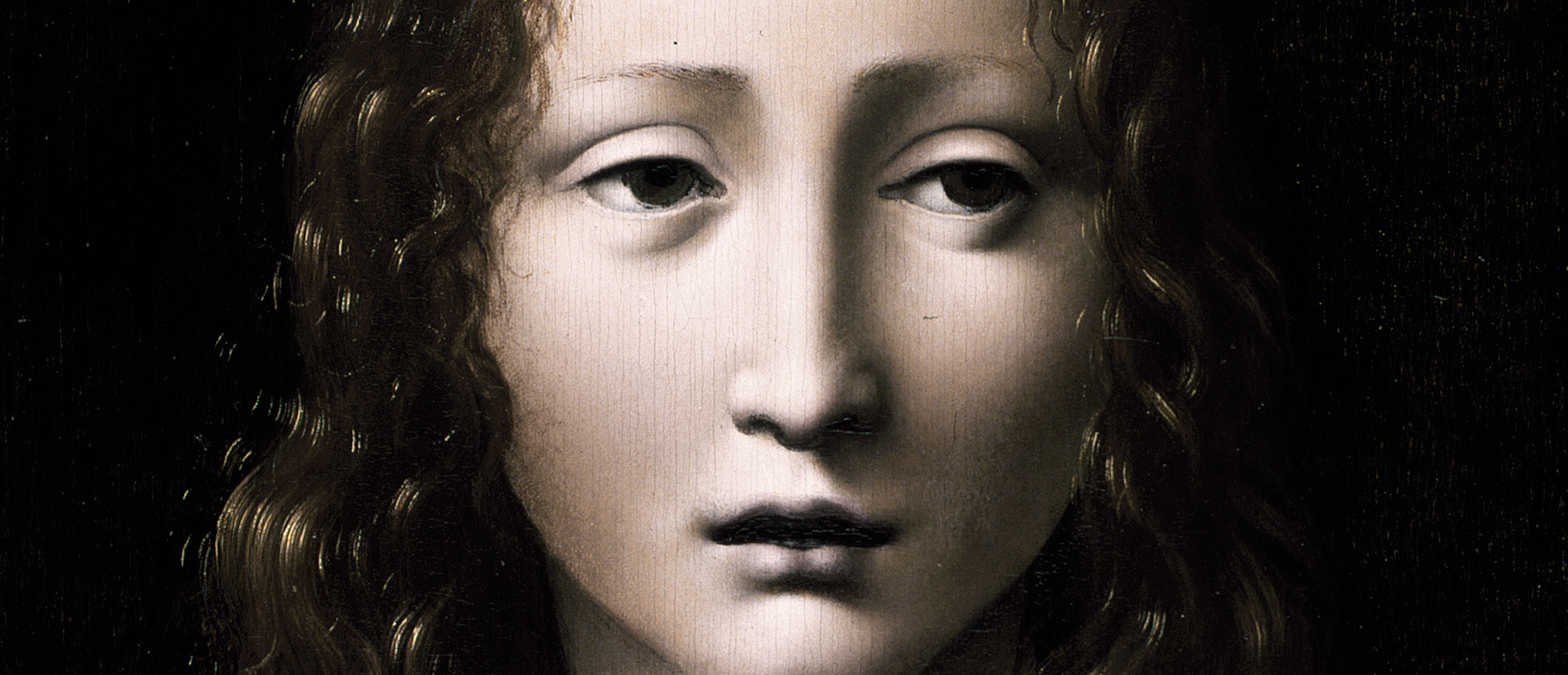 "El salvador adolescente" de Boltraffio (detalle)