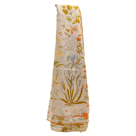 Pañuelo de seda 100%, con motivos orientales