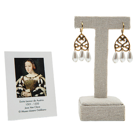 Pendientes inspirados en Leonor de Austria