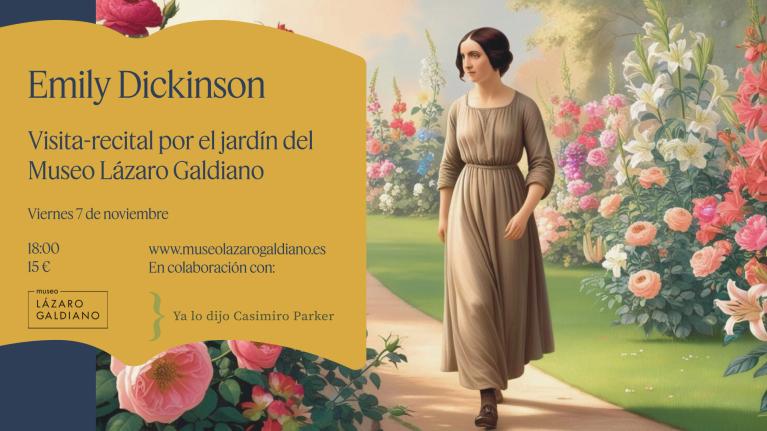 Emily Dickinson. Visita-recital por el jardín de Parque Florido
